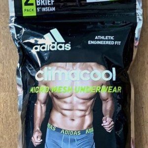 New, Adidas Climacool Micro Mesh Boxer Briefs 5'' Inseam- Size Small; Two Pack